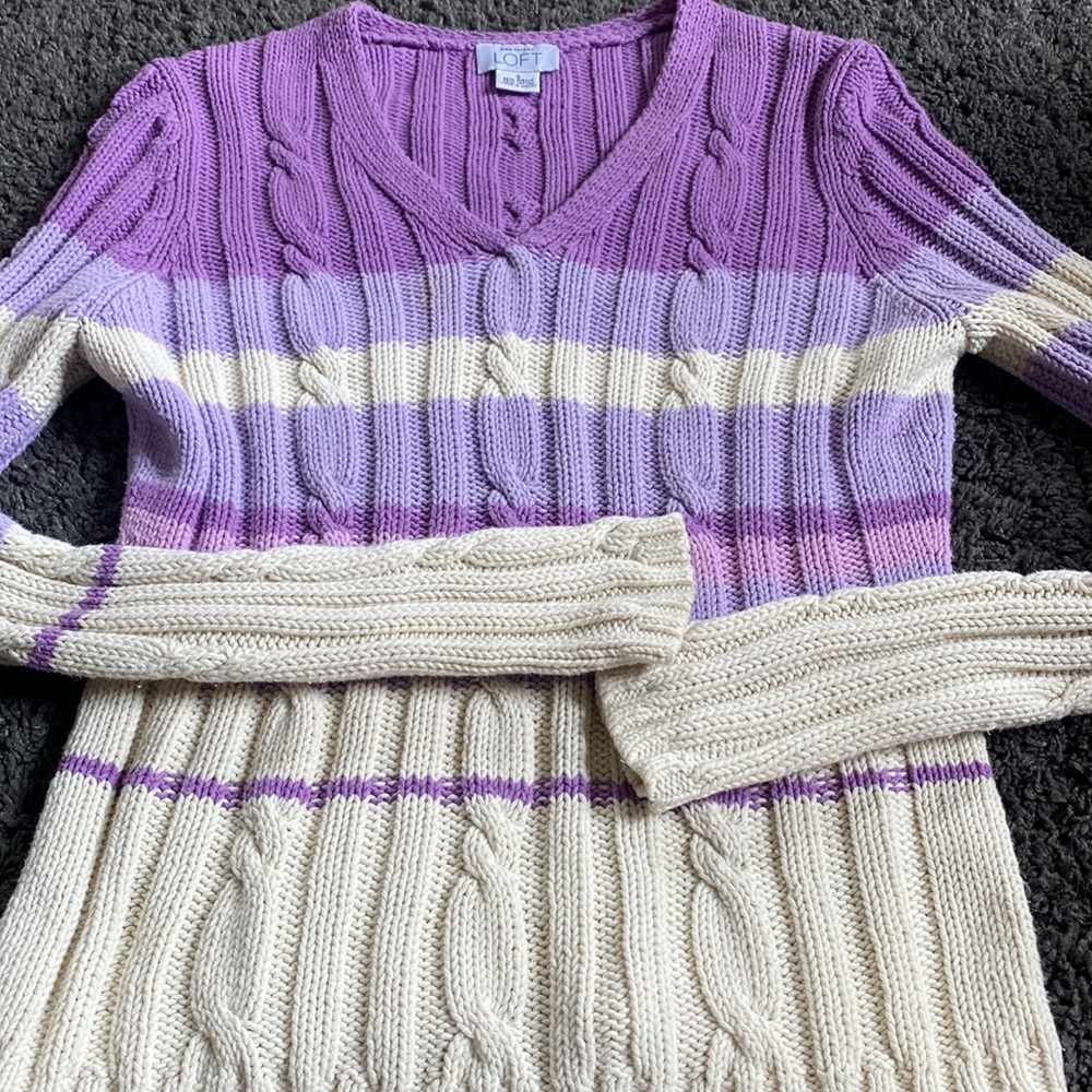 Anne Taylor LOFT v neck sweater
